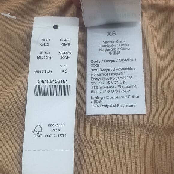 J Crew Curved Waist Bikini Bottom Green Cheeky Size XS BC125 New - Picture 4 of 5